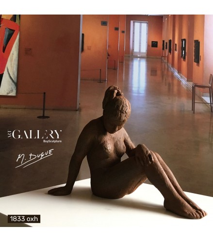 Escultura Desnudo Femenino en Bronce Oxidado