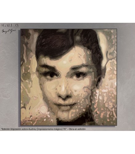Edición Impresión sobre Audrey (impresionismo mágico) 70