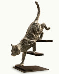 Escultura impresionista “Sigilo felino” del escultor Miguel Guía