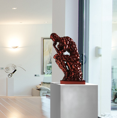 Escultura Abstracta Pensador Rodin como Excuda